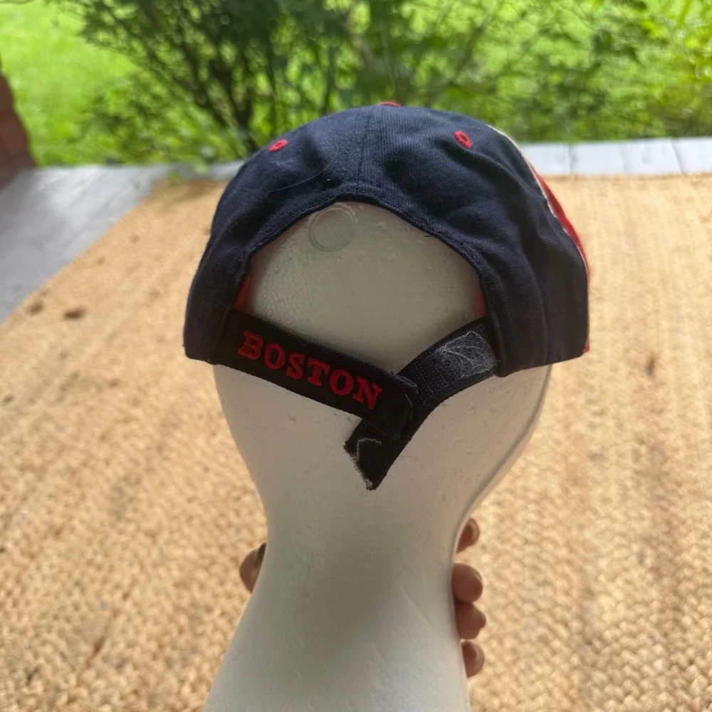 New Era Boston Red Sox MLB Baseball Hat Navy Red Adjustable Hat Ball Cap Sports